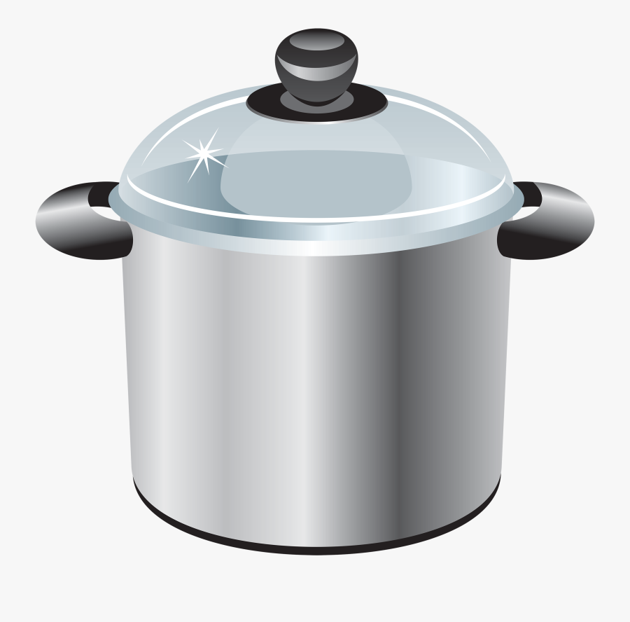 Silver Cooking Pot Clipart - Gryde Clipart, Transparent Clipart