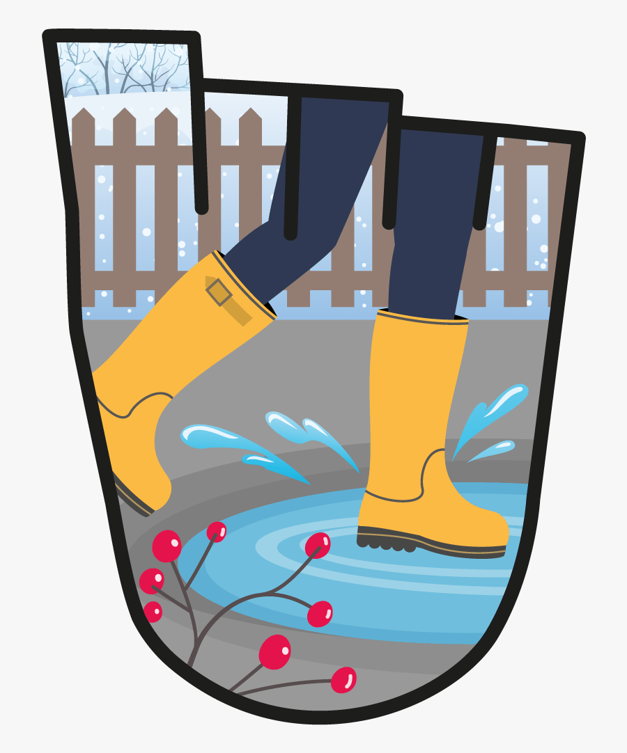 Transparent December Clip Art - Walk To School Badges, Transparent Clipart