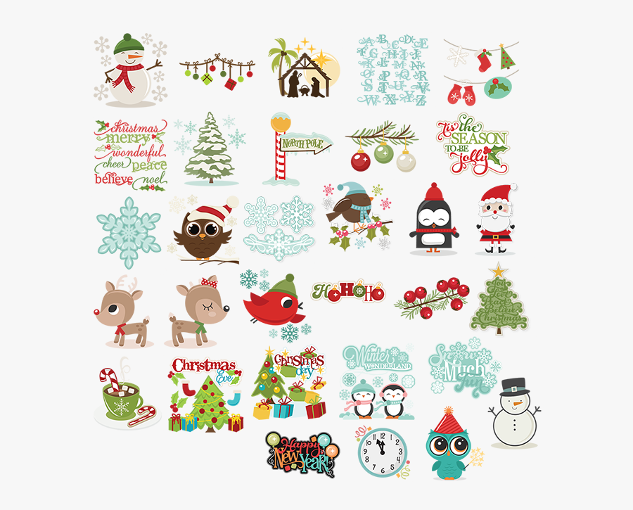 Miss Kate Cuttables Freebies - Merry Christmas Miss Kate Cuttable, Transparent Clipart