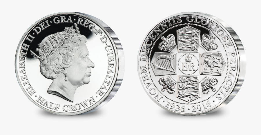 Coin Clipart Ancient Coin - Queen Elizabeth 90th Birthday Half Crown, Transparent Clipart