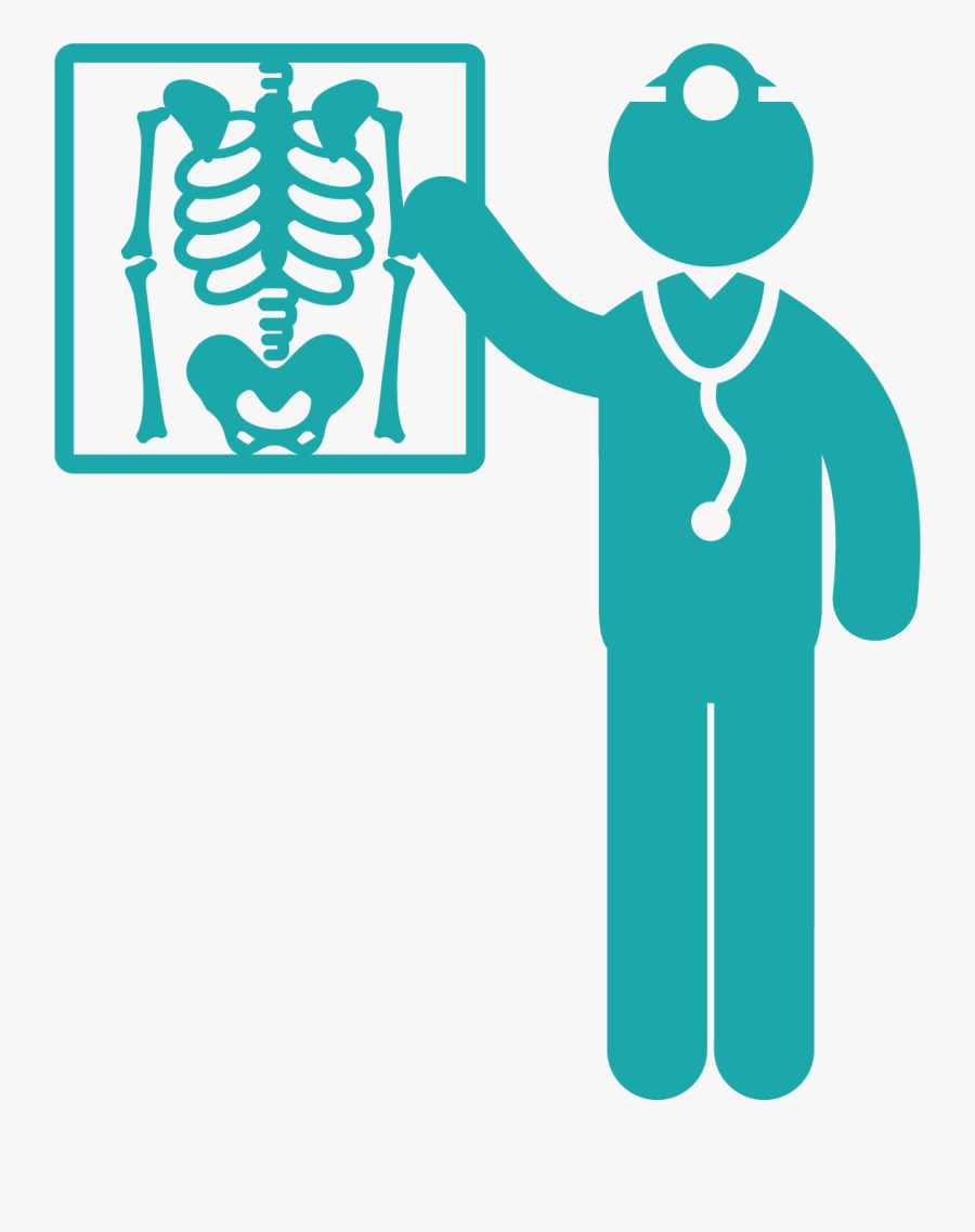 Silhouette Computed Doctor Ct Health Tomography Care - Drawing Of An X Ray, Transparent Clipart