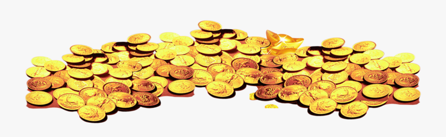 Transparent Pile Of Gold Coins Clipart - Transparent Background Gold Coins Png, Transparent Clipart