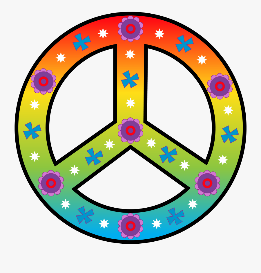 December Clipart Peace - Peace And Love Png, Transparent Clipart