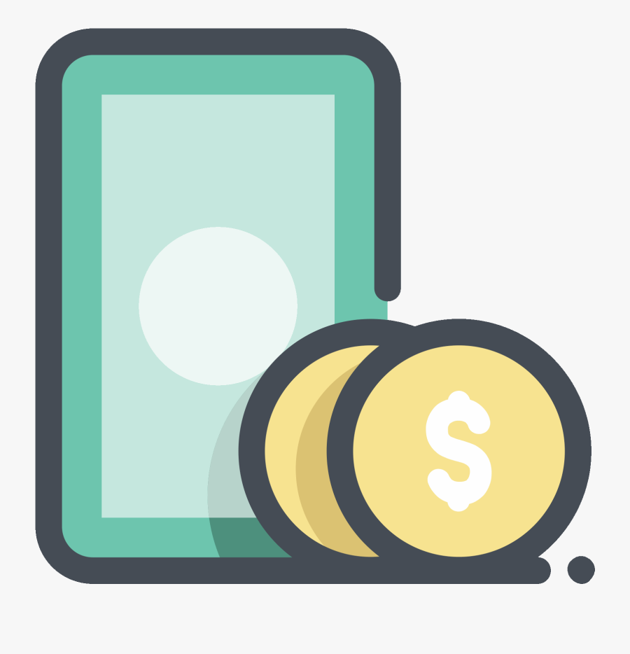 Coins Clipart School Finance - Billetes Monedas Png, Transparent Clipart