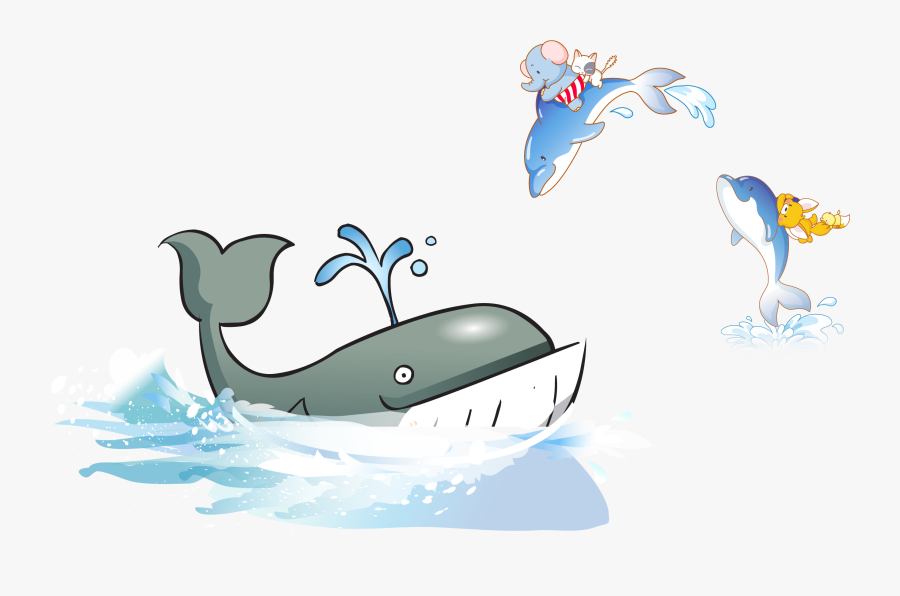 Sperm Whale Blue Whale Clip Art - Cartoon Ocean, Transparent Clipart