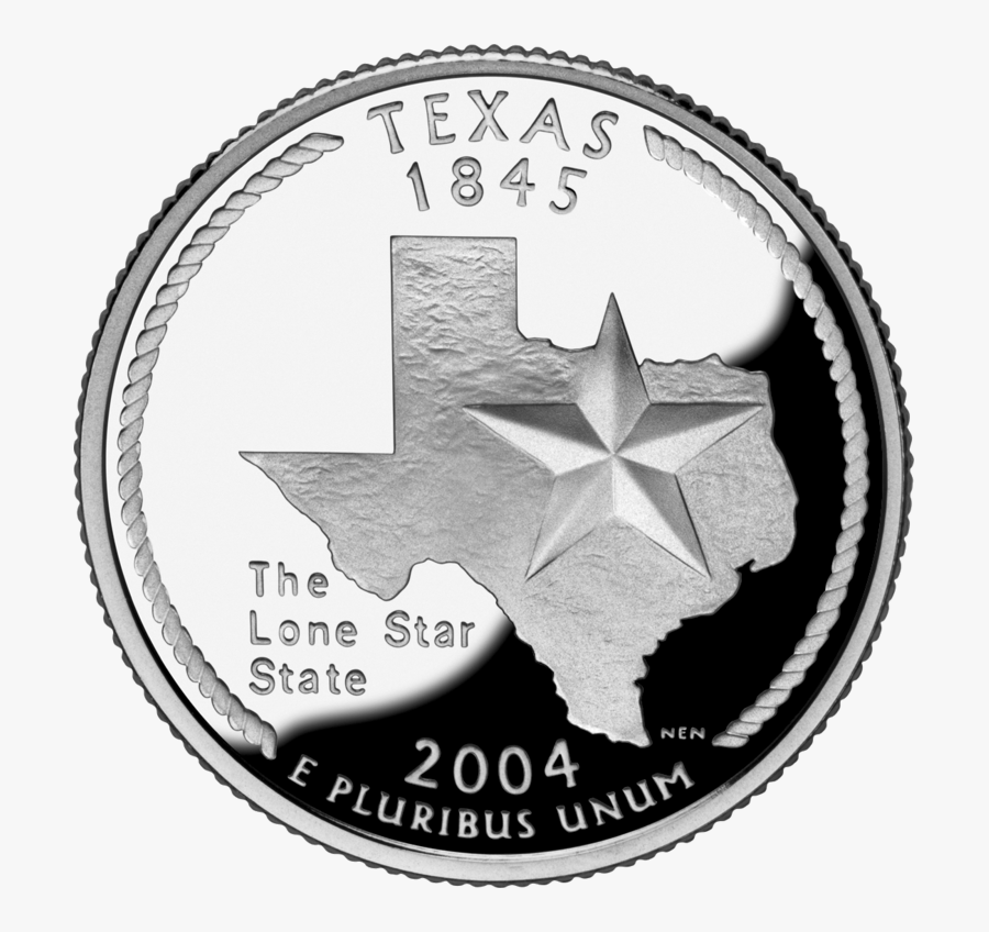 Coin Clipart Quarter - Texas Quarter, Transparent Clipart