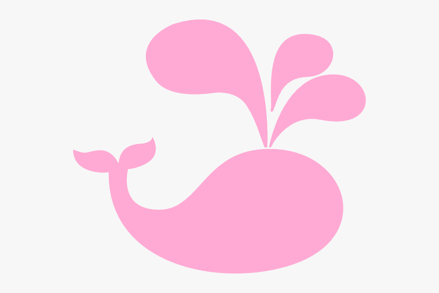Pink Whale Clipart, Transparent Clipart