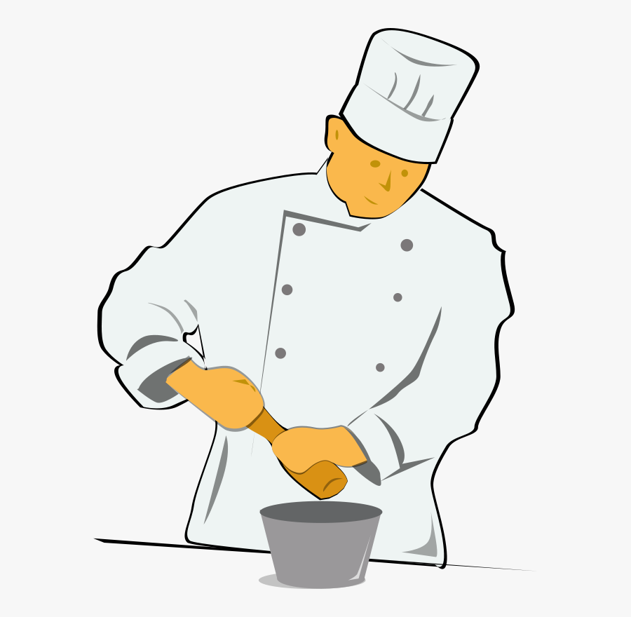 Cooking Clipart Personal Chef - Line Cook Clip Art, Transparent Clipart