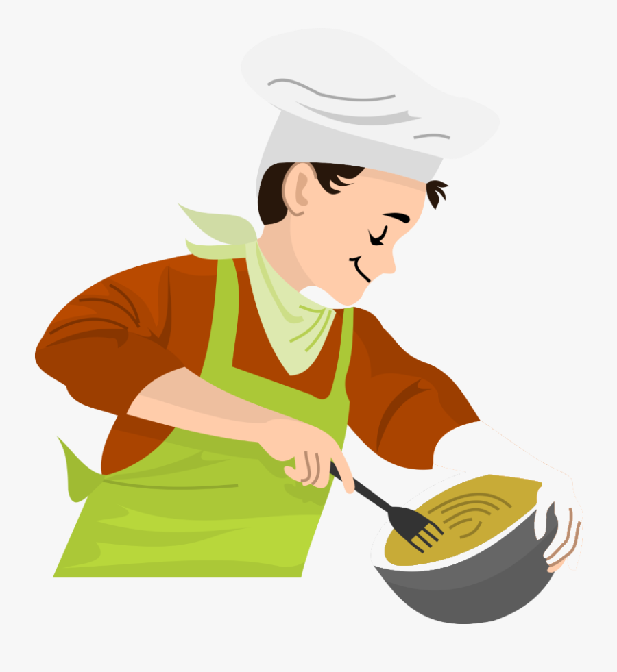 Transparent Chef Cartoon Png - Cook Food Cartoon Png, Transparent Clipart