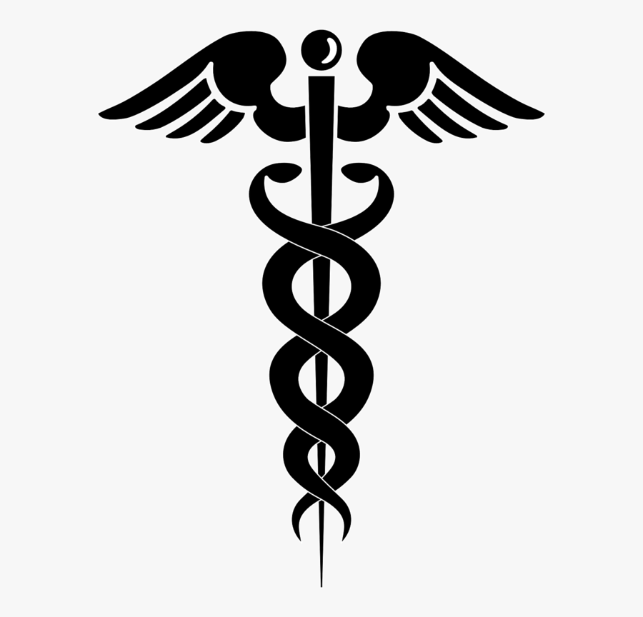 Symbol Caduceus Png Transparent - Caduceus Clip Art, Transparent Clipart