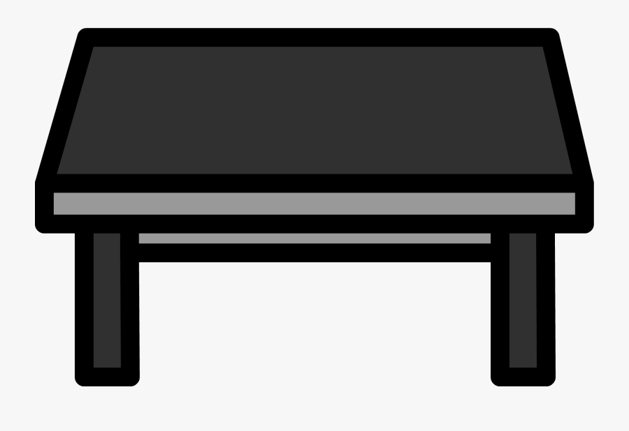 Piano Clipart Bench - Club Penguin Black Furniture, Transparent Clipart
