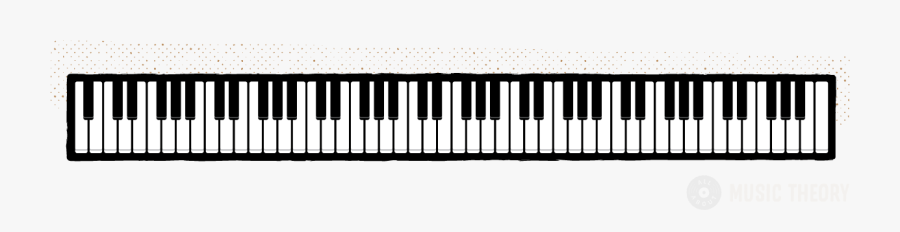 Clip Art Black Piano Keys - Musical Keyboard Clipart Transparent, Transparent Clipart