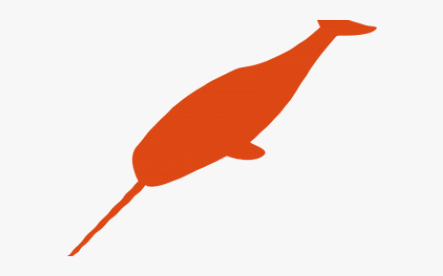 Whale Clipart Orange - Narwhal, Transparent Clipart