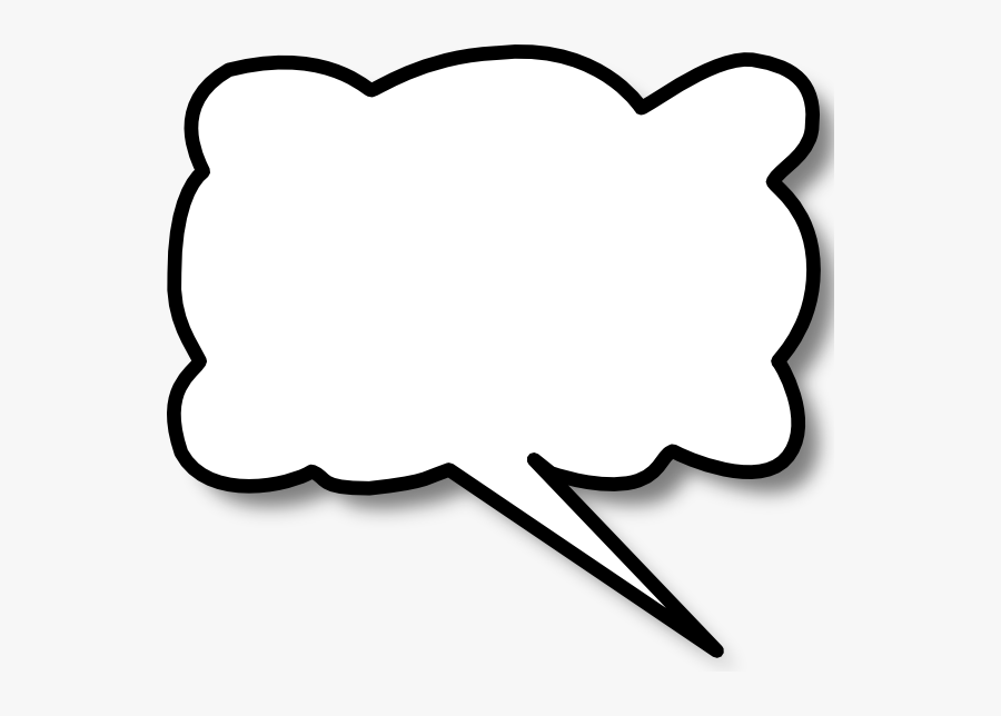 Callout Cloud Right Clip Art At Clker - Nube De Mensaje Png, Transparent Clipart