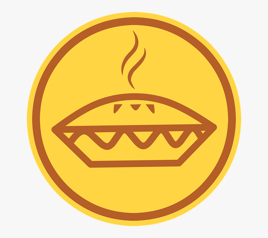 Apple Pie Pie Icon Sign Food Design Tasty Eating - Pie Silhouette, Transparent Clipart