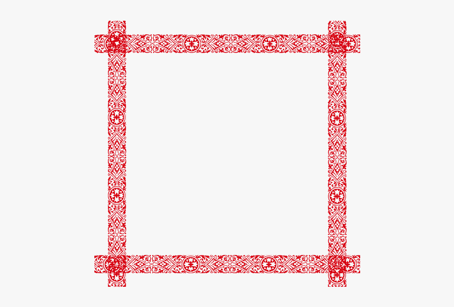 Chinese Years Day Clip - 元旦 邊框, Transparent Clipart