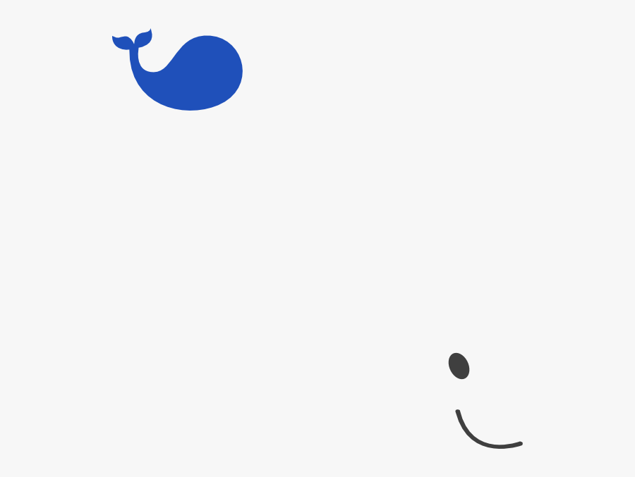 Little Gray Whale Svg Clip Arts, Transparent Clipart