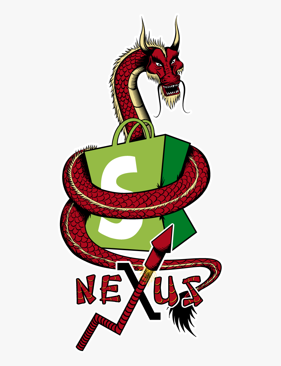 Shopify & Nexus Retro For Chinese New Year Clipart - Illustration, Transparent Clipart