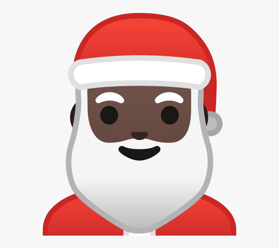 Noto Emoji Pie 1f385 1f3ff - 🎅 Meaning, Transparent Clipart