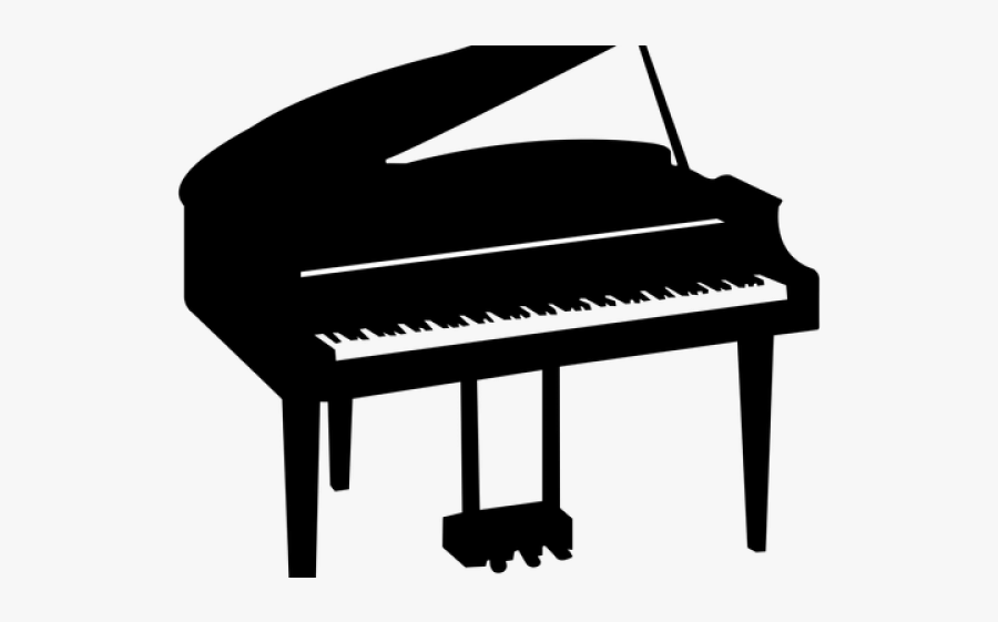 Keyboard Piano Silhouette Png, Transparent Clipart