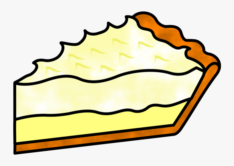 Lemon Meringue Pie - Slice Of Pie Png , Free Transparent Clipart