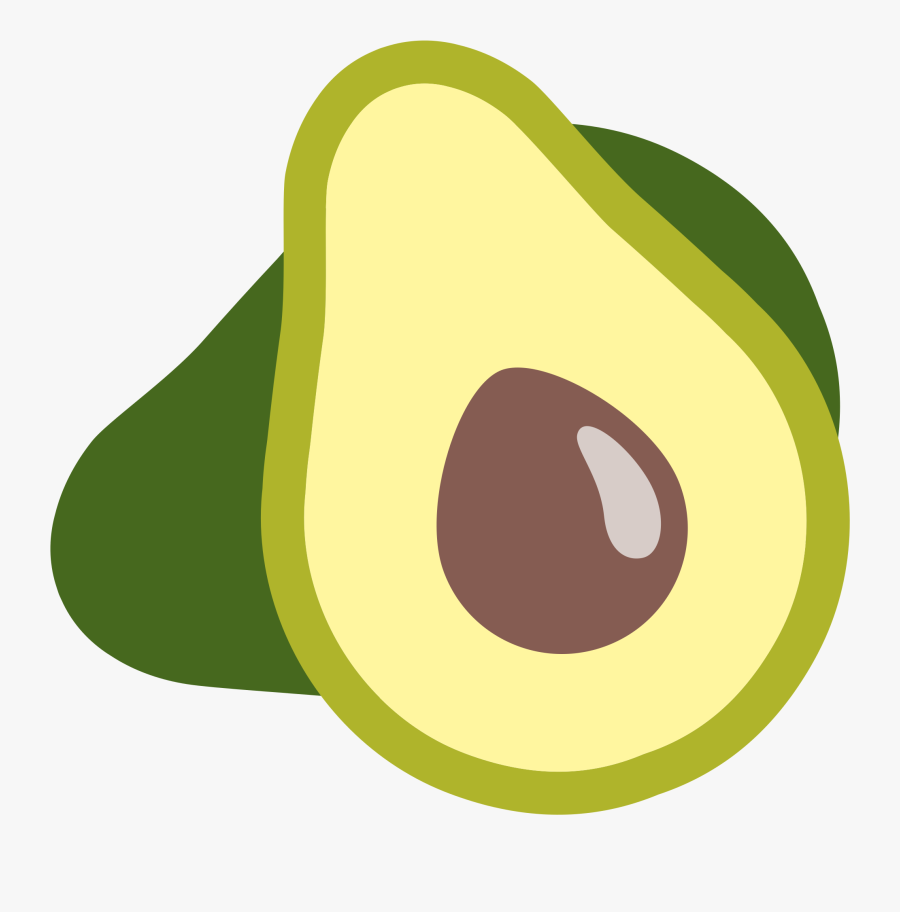 Cute Avocado Transparent Background, Transparent Clipart