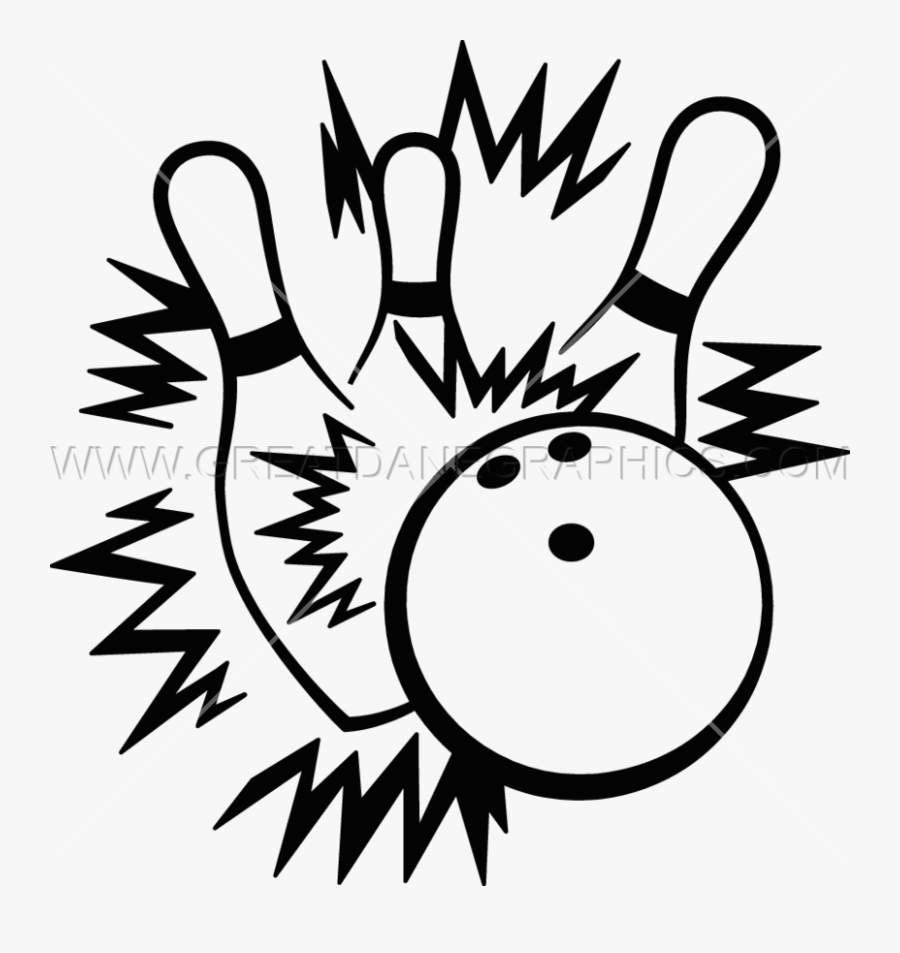 Bowling Black And White Clip Art, Transparent Clipart