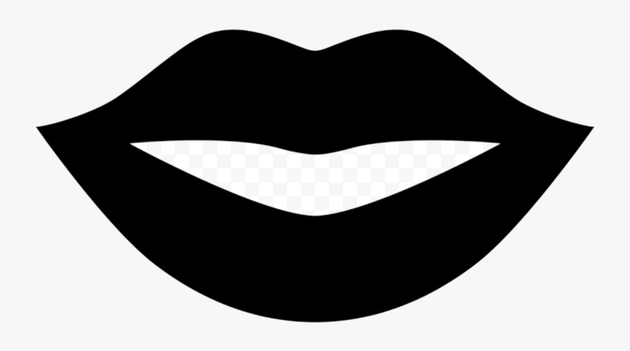 Mouth Lips Clipart Black And White Emoji Free Transparent - Lips