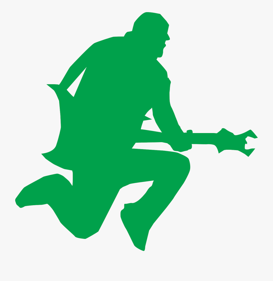 Silhueta Baixista Png, Transparent Clipart
