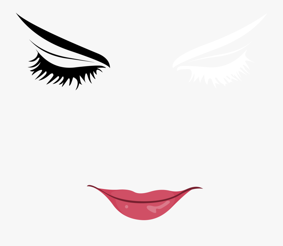 Lips Clipart Eyelash - Beauty Girl Vector Png, Transparent Clipart