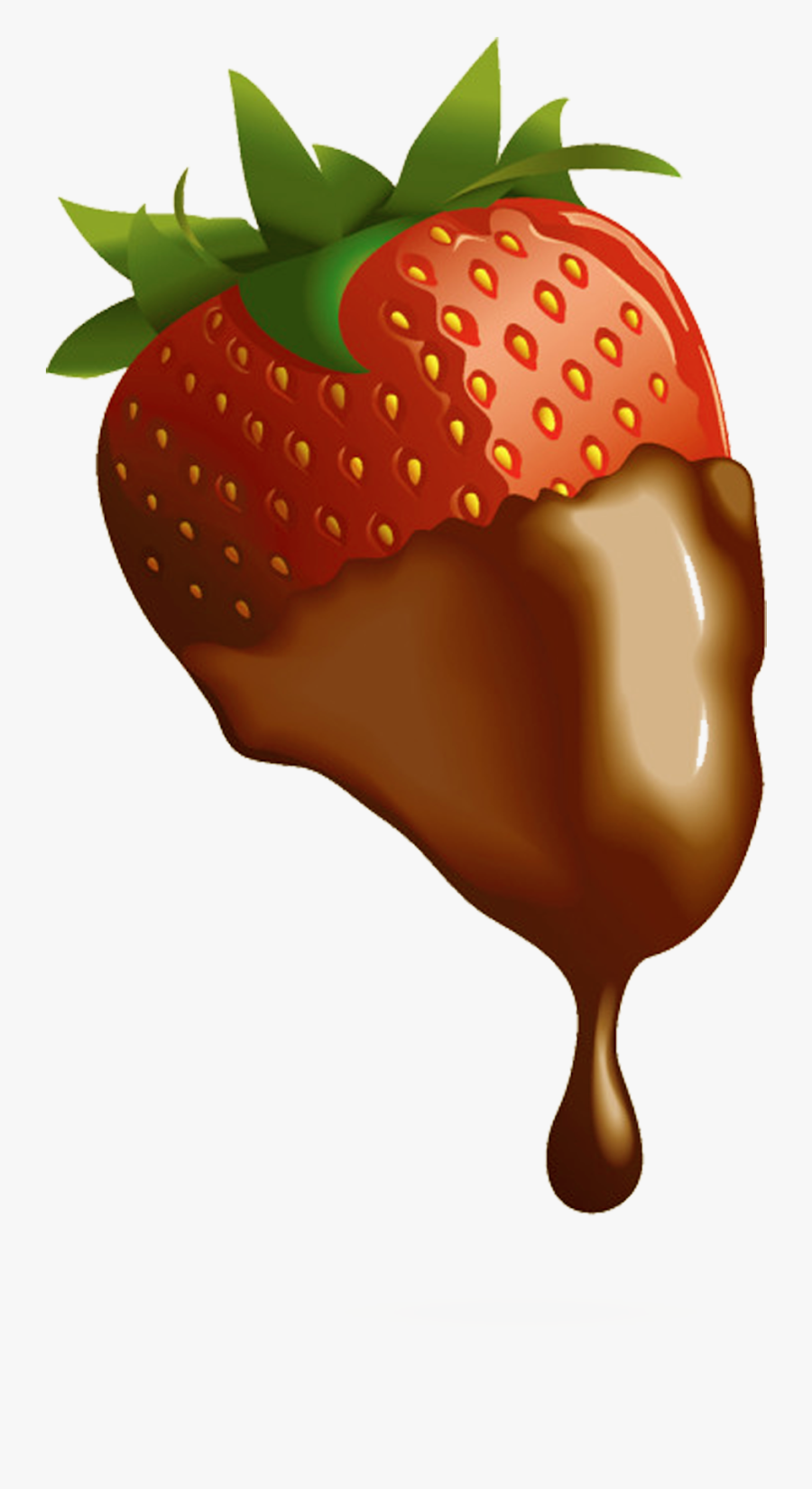 Strawberry Chocolate-covered Fruit Clip Art - Chocolate Covered Strawberries Transparent, Transparent Clipart