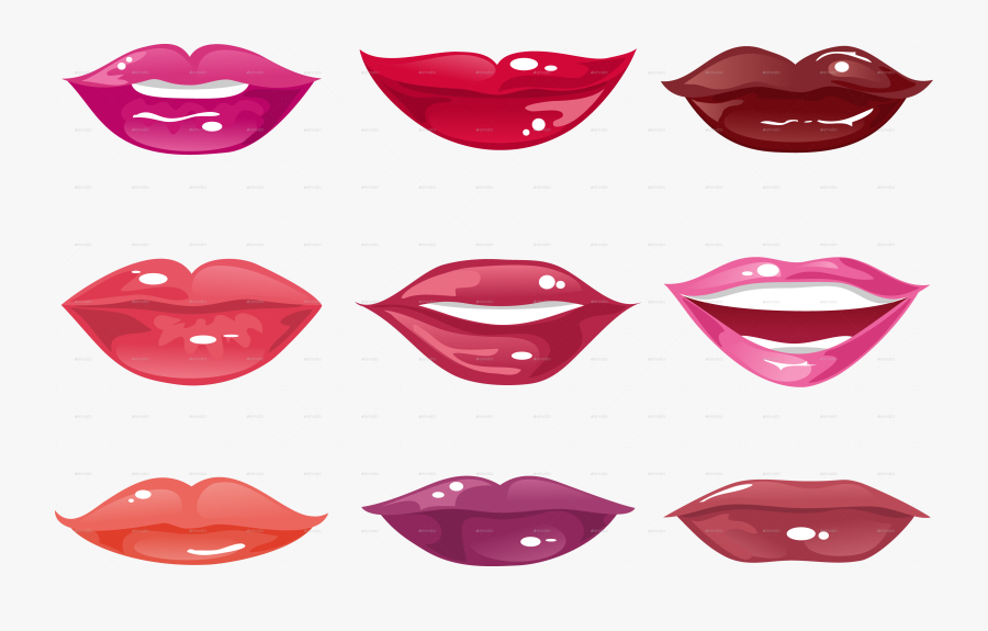 Clip Art Cartoon Female Lips - Cartoon Female Mouth Png, Transparent Clipart