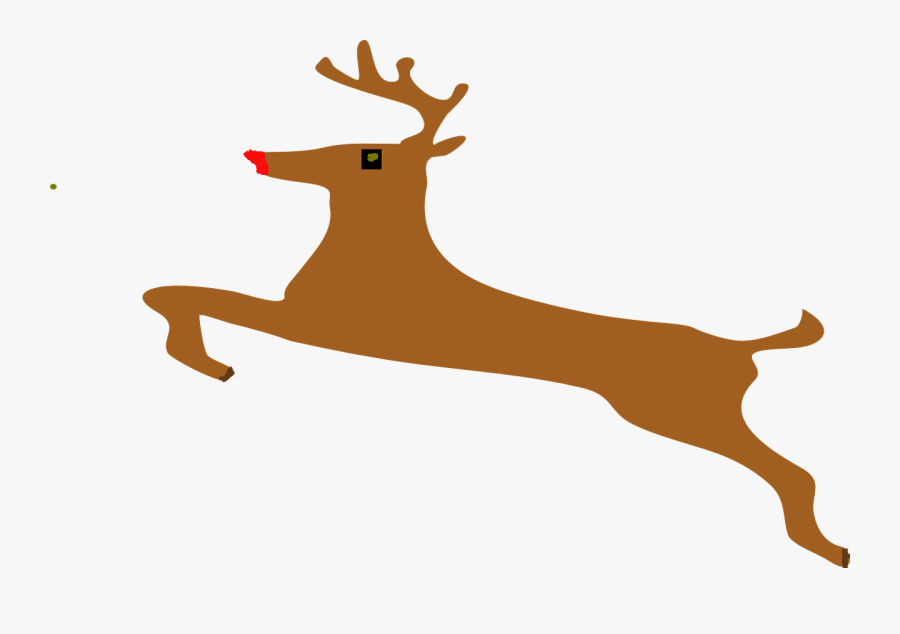 Stag Clipart Animal - Rudolph Clipart, Transparent Clipart