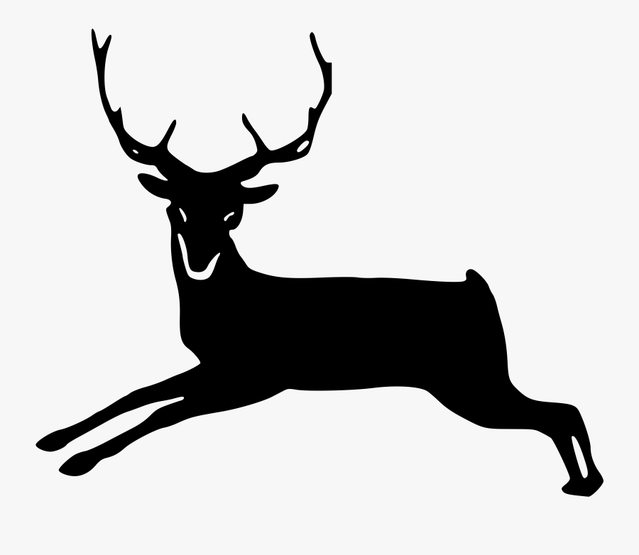Silhouette Clip Art At - Deer, Transparent Clipart