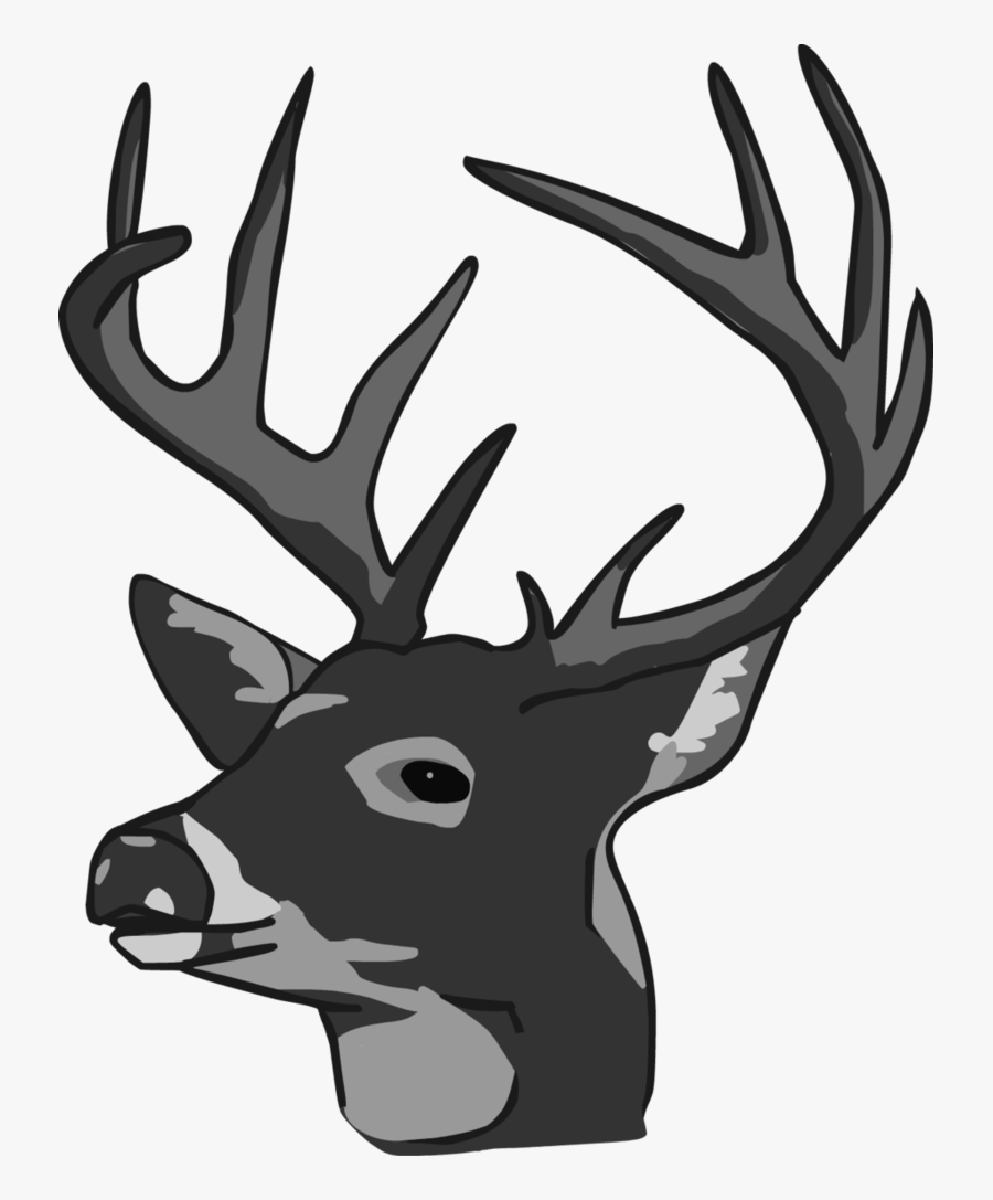 Free Head Silhouette Clip - Clipart Deer Head, Transparent Clipart