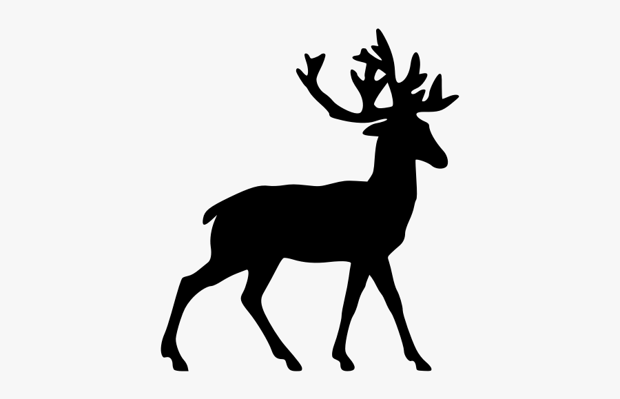 Reindeer White-tailed Deer Clip Art - Deer Silhouette, Transparent Clipart