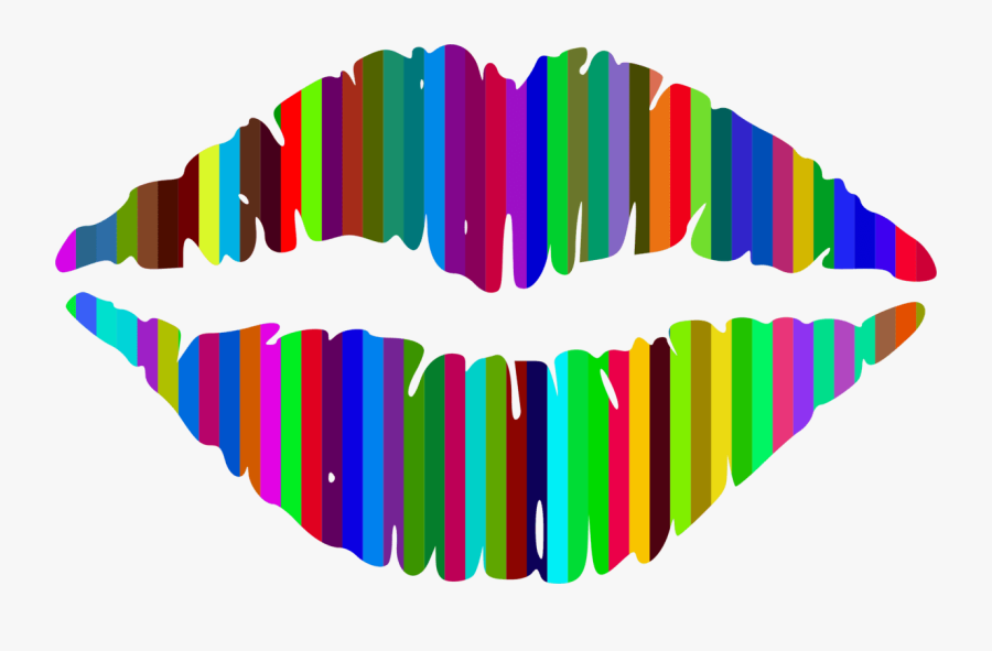 Transparent Kissing Clipart Free - Transparent Lip Clip Art, Transparent Clipart