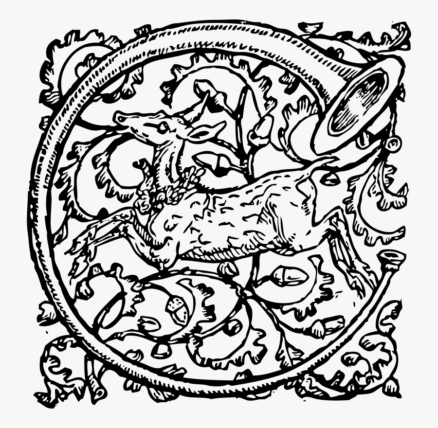 Free Vector Deer And Horn Clip Art, Transparent Clipart