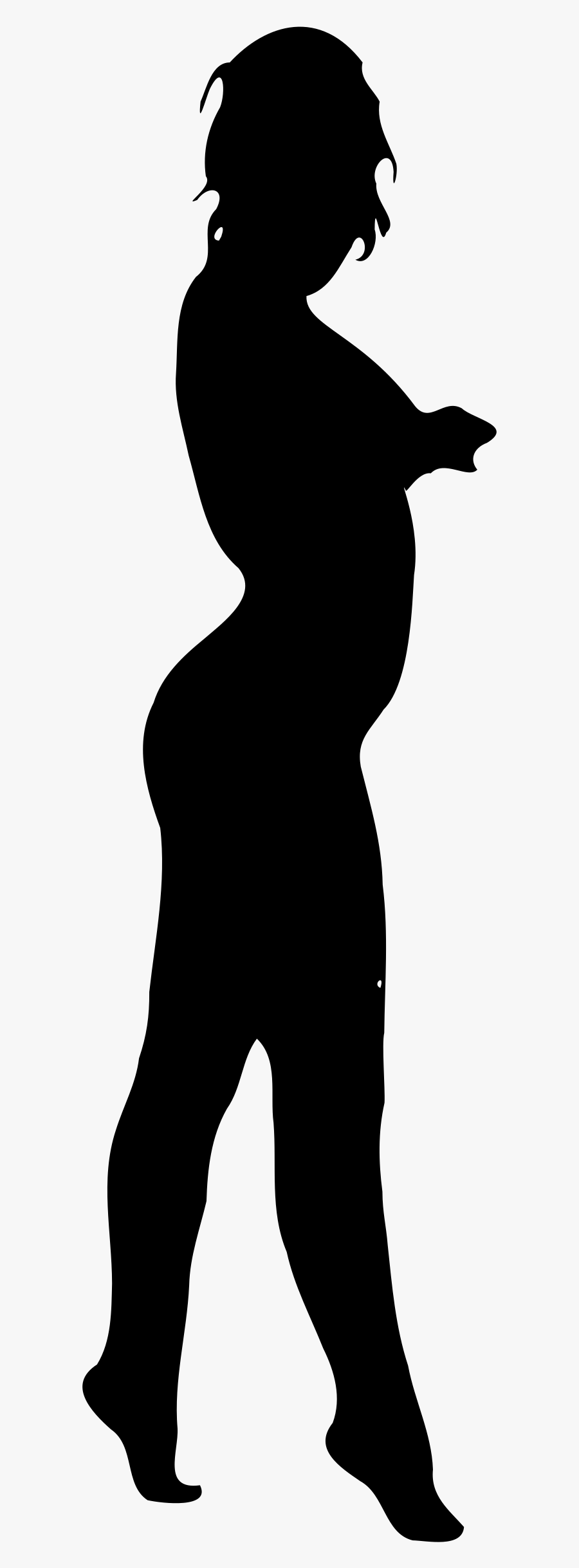 Exercise Clipart Shadow - Women Shape Black And White, Transparent Clipart