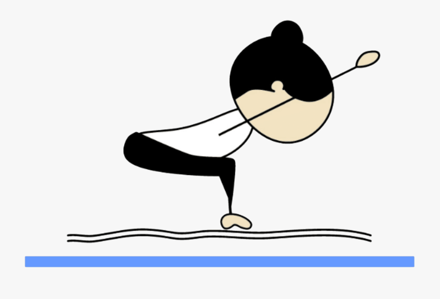 Animated Yoga Poses, Transparent Clipart