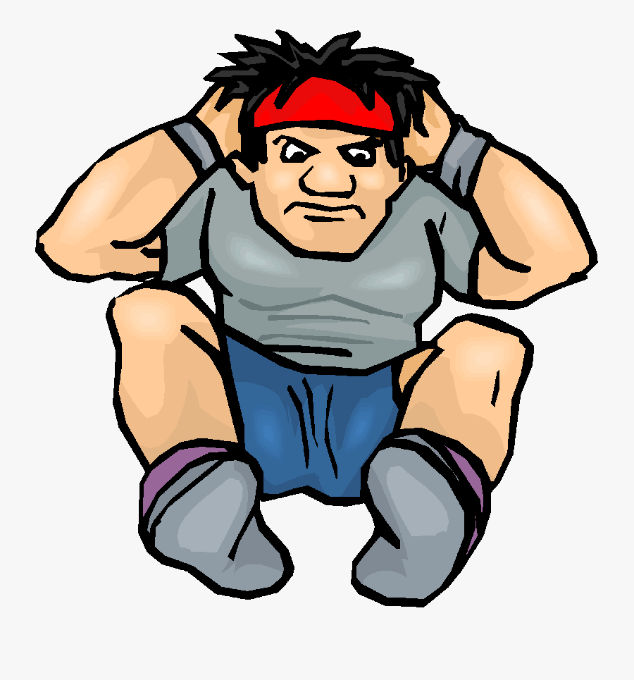 Sit Ups Tummy Tuck - Guy Doing A Sit Up, Transparent Clipart