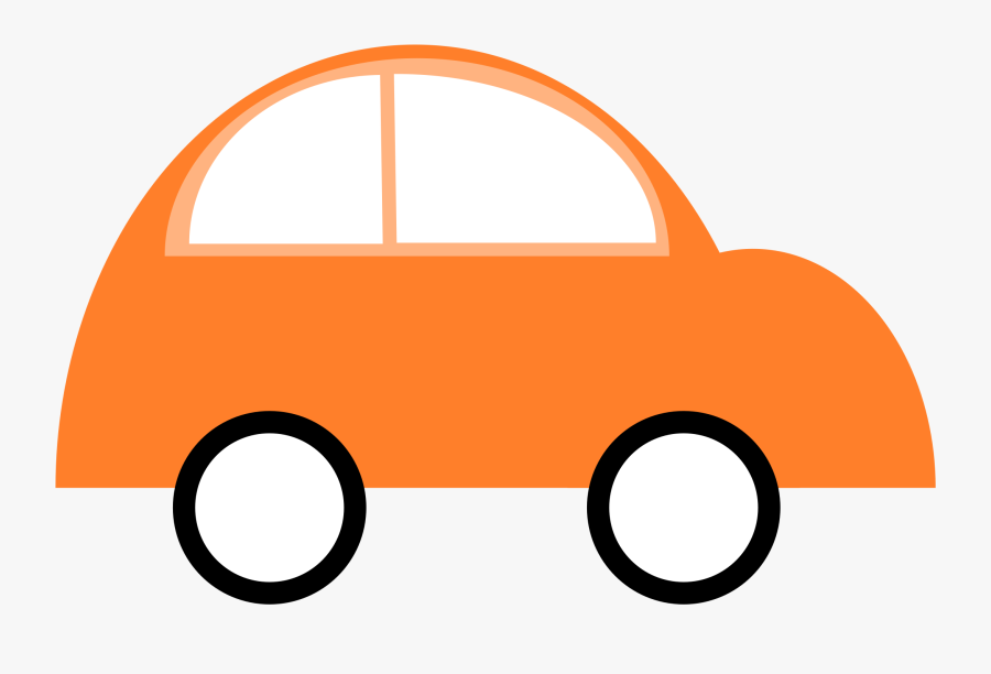 Car Simple Flat Three Color With Space - Clip Art Simple Car, Transparent Clipart