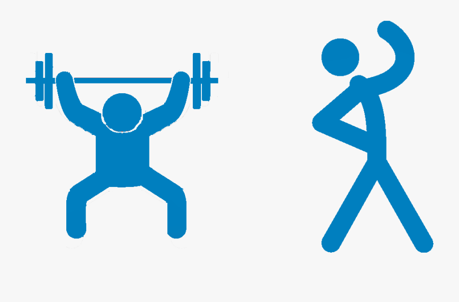 Reward Them For Exercise - Stick Man Lifting Weights, Transparent Clipart