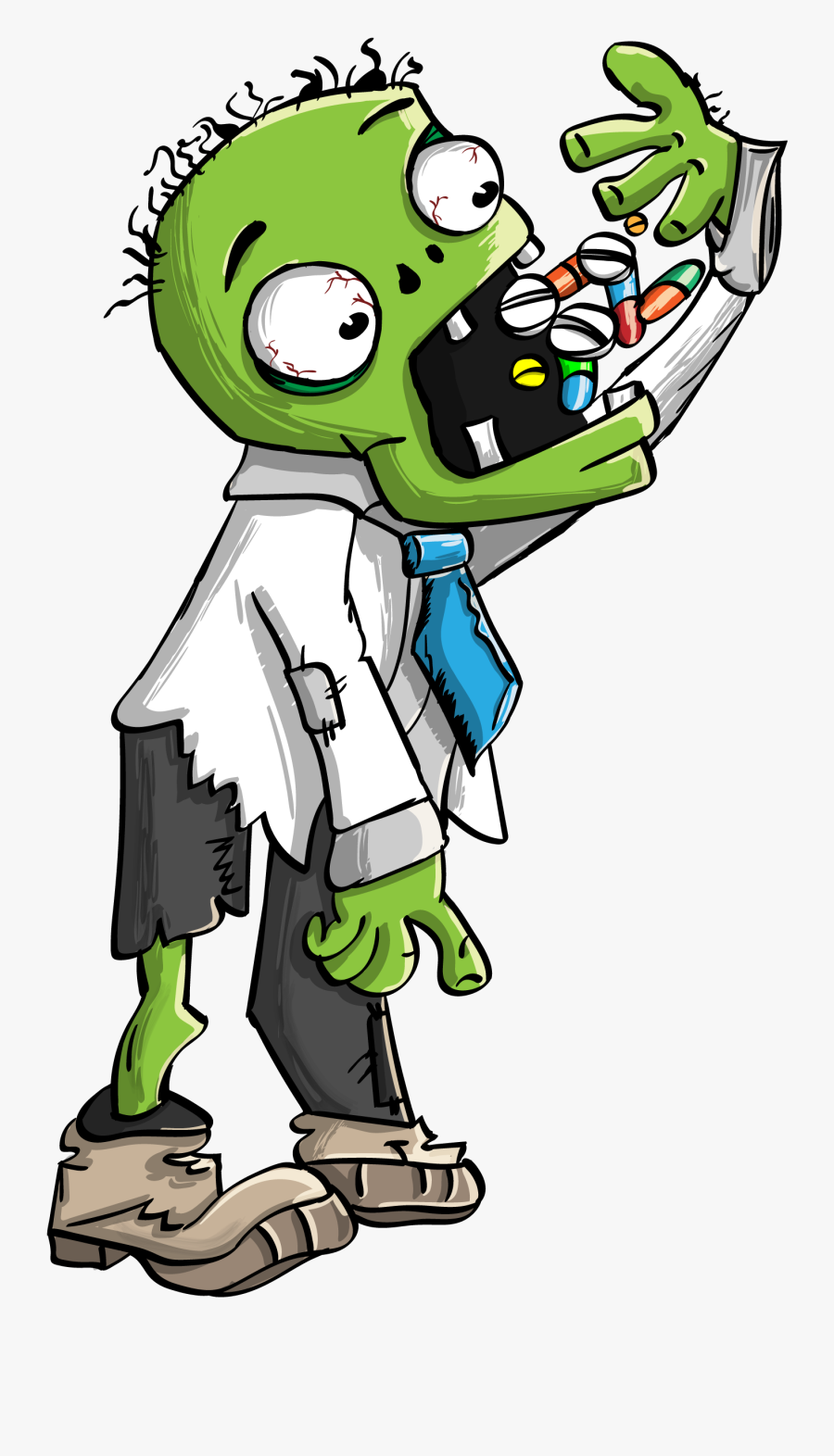 Breathe Clipart Breathing Exercise - Cartoon Character Taking A Pill, Transparent Clipart