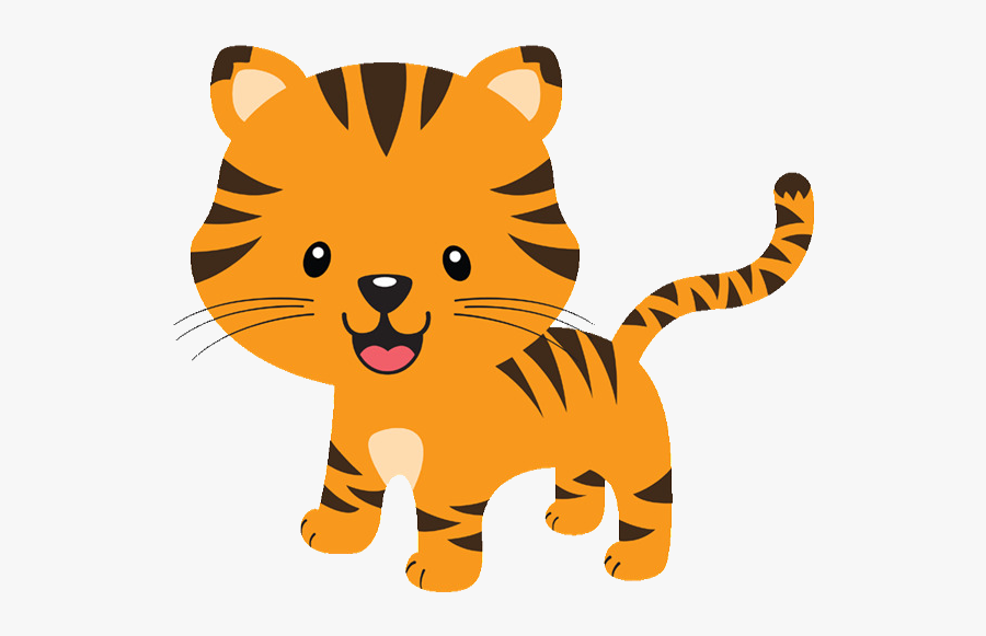 Animal Baby Jungle Safari Clip Art Car Cliparts Orange - Safari Animals Clipart Tiger, Transparent Clipart