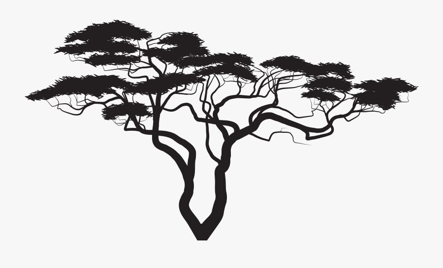 Silhouette Tree Royalty-free Clip Art - Silhouette Tree Clipart Png, Transparent Clipart