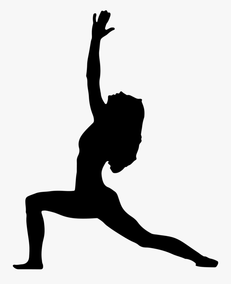 Simple - Yoga Pose Silhouette, Transparent Clipart