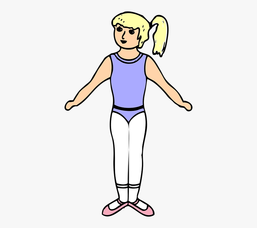 Leotard Free Vector Graphic - Girl Body Clipart, Transparent Clipart