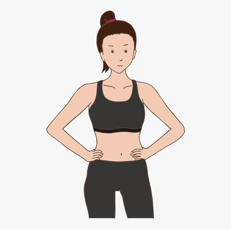 A Woman Ready To Do Physical Exercise - Imagens Em Png Exercicio Fisico, Transparent Clipart