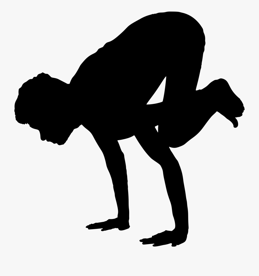 Yoga Silhouette Physical Exercise Clip Art - Yoga Pose Clipart Male, Transparent Clipart